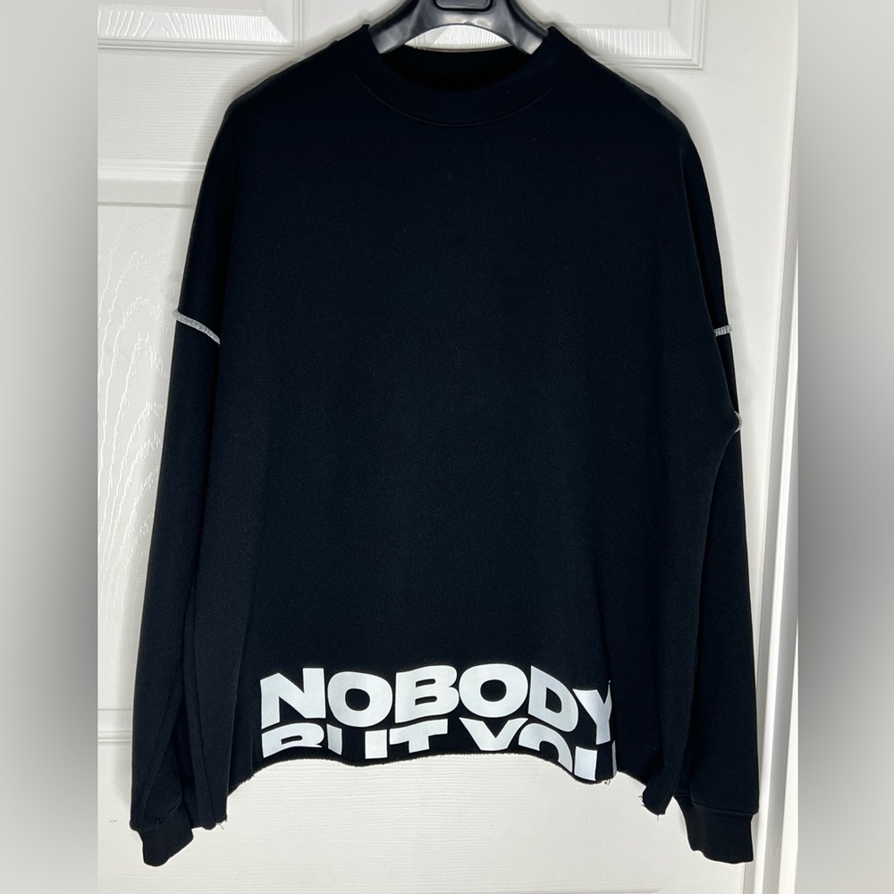 Sonder Brent Faiyaz Streetwear “Nobody But You” Black Sweatshirt Sz M